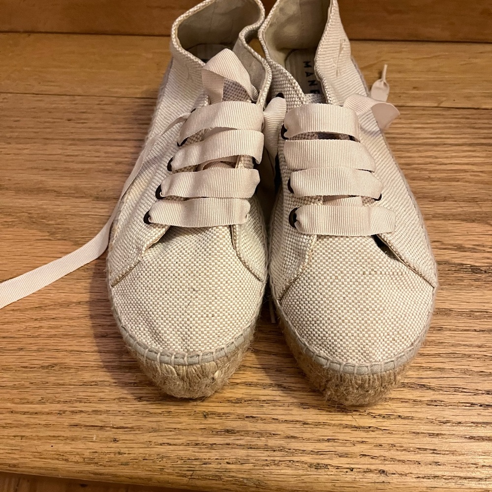 Lace up espadrilles